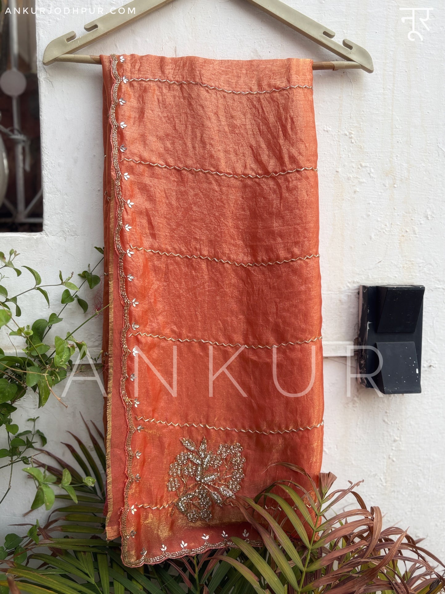 Saanjh Light Rust Orange Noor